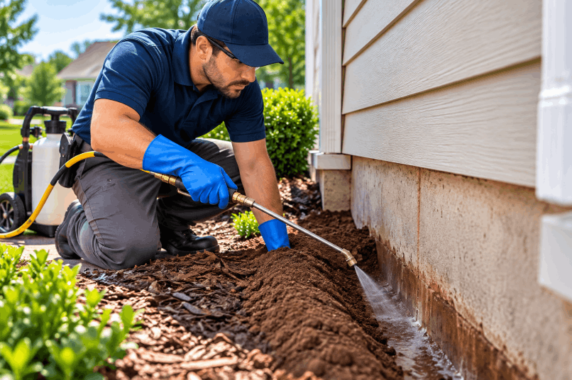 our expert treating greensboro home foundation from termite damage