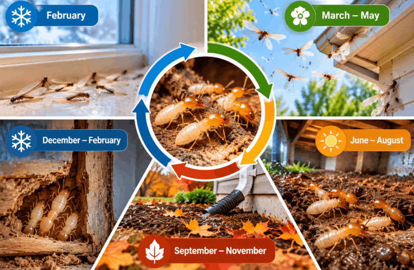 termite in greensboro throughout the year